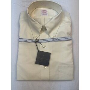 Brooks Brothers BrooksCool Non-Iron Shirt Mens 16 33 Regular Fit Supima Cotton